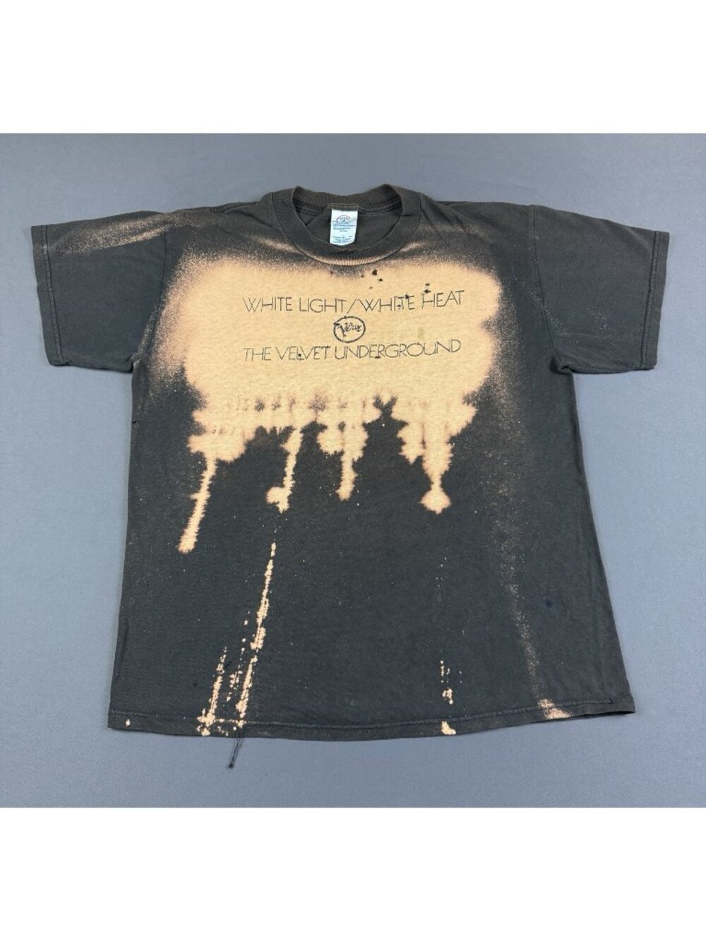 Rare Vintage Y2K Velvet Underground White Light Heat Verve Record Tie Dye Fade T